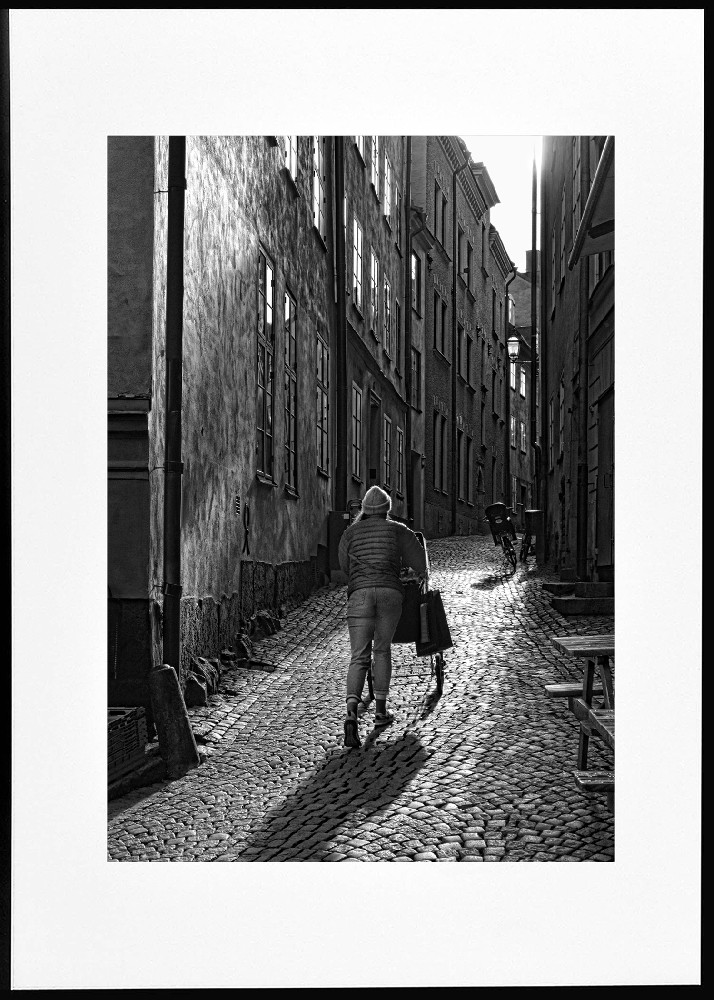  Artwork description: Stockholm. Sweden. Autumn. Early morning. Old city. Our history. The beginning of the 21st century. Limited Edition 1 / 15 The year since creation - 2022 A natural photography. Giclée print. Archival heavy weight paper. Numbered