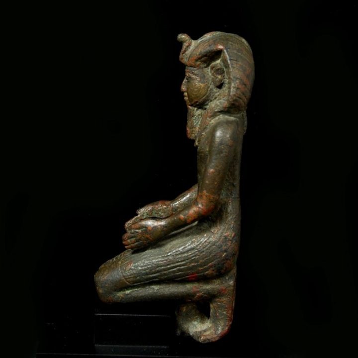 Bronze Statuette of a Kneeling Pharaoh