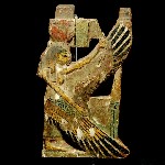 Fragment of a Wood Furniture with a Winged Isis