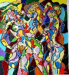 Colorful musical composition # 40--THREE GRACES