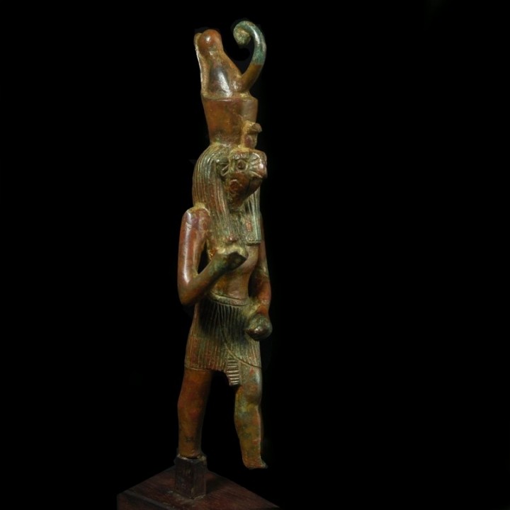 Bronze Statuette of the Falcon-Headed God Horus