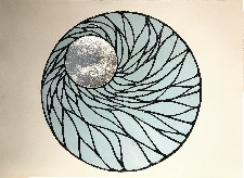 turquoise silver drop