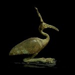 Bronze Statuette of God Thoth in Form of an Ibis